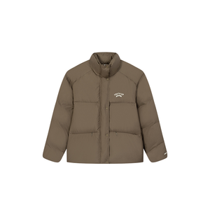 361° Пуховик женский Nostalgic Brown со стойкой и утеплением