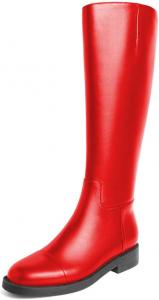 Женские сапоги YDN до колена, с квадратным носком, удобные, на плоской подошве, молния сзади, офисный образ, обувь, размеры 37-48, Red