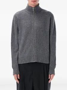 Кардиган на молнии с ребристой отделкой Drained Berner Kühl, серый