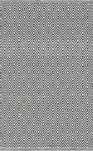 Ковер SAFAVIEH, 77 x 122 см, Montauk Collection, Ivory & Navy, ручное плоское плетение из хлопка, идеально для помещений с высокой проходимостью: прихожая, гостиная, спальня (MTK515E)