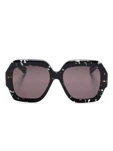 Chloé Eyewear солнцезащитные очки с логотипом, черный
