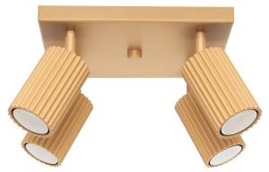 Потолочный светильник Sollux Lighting Karbon, золото - 25 х 25 см