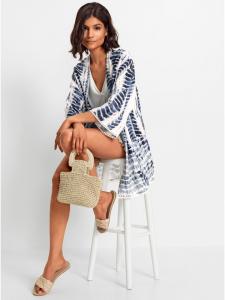 Блузка-пиджак с белым и темно-синим принтом WITT WEIDEN