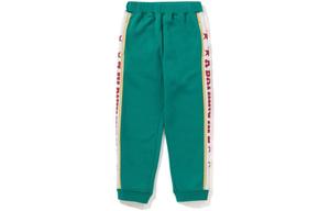 Детские трикотажные спортивные штаны A Bathing Ape, зеленый