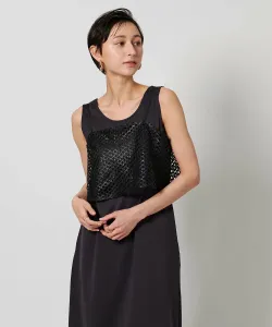 Сетчатая майка с блестками United Arrows, цвет Black