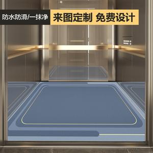 Budis Ковер 100х100 см из ПВХ под кожу для лифта, моющийся, с местом для логотипа