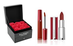 GIORGIO ARMANI Классическая красная помада AMANI в подарок матовая бархатная с естественным сиянием подарок на день рождения для девушки