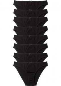 Трусы (упаковка 8 шт) Bpc Bonprix Collection, черный