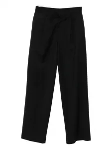 Брюки со складками спереди Lardini, черный