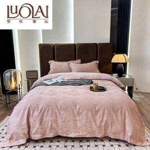 LUOLAI HOME Комплект постельного белья 4 предмета, простыня на резинке 1.5м, для одеяла 200*230 см