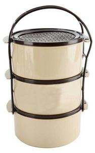 Ланч-бокс orion group 120907, 17x17x17 см, коричневый