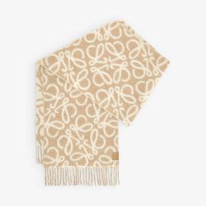 Шарф Loewe Anagram-Patch, бежевый