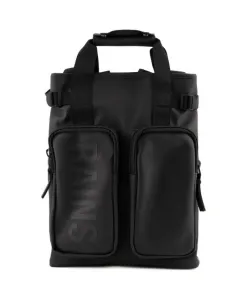 Черный синтетический рюкзак с регулируемыми лямками Rains, черный