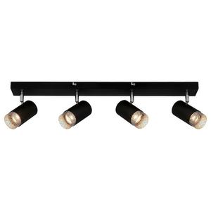 Потолочный светильник Briloner Kolo 4-flammig, алюминий - черный / серебристый