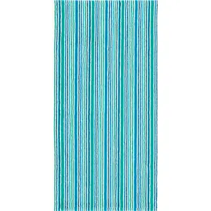 Полотенца Combi Stripes с тонкими полосками, 100% хлопок Egeria, Aqua