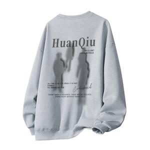 Свитшот Unisex Crew Neck Moderate Heavyweight HUANQIU, светло-серый