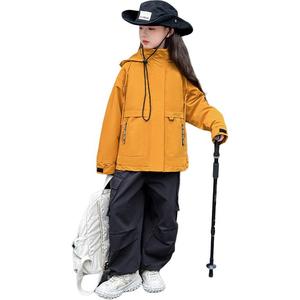 Повседневная спортивная одежда осень зима подростки Disney, желтый