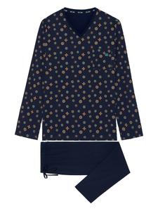 Длинная пижама HOM  Mandala, темно-синий