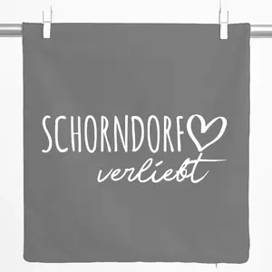 Декоративная наволочка Huuraa с надписью Schorndorf in love, подарок, 40x40 см, серый стальной хлопок, украшение Schorndorf Hellweg Druckerei