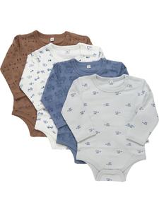 Pippi Babywear Детский боди с длинными рукавами, разноцветный