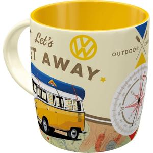 Кофейная чашка 330 мл Volkswagen VW Bulli Let's Get Away Nostalgic-Art, мультиколор