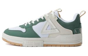 Женские противоскользящие износостойкие низкие кеды для скейтбординга зеленые белые PEAK, темный мохово-зеленый