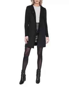 Двустороннее пальто с капюшоном Kenneth Cole, черный