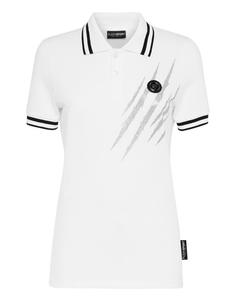 Рубашка поло Plein Sport Shirt Scratch, белый