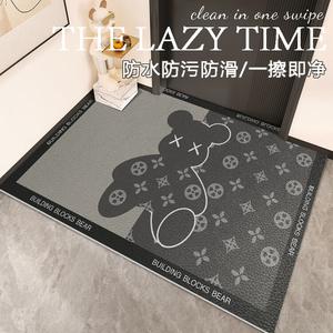 Budis Ковер 80х120 см из ПВХ, для прихожей и ванной, водонепроницаемый, нескользящий, на заказ