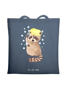 Сумка через плечо с изображением енота без надписи в цвете Индиго Mr. & Mrs. Panda