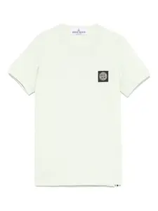 Футболка с нашивкой Compass Stone Island Junior, зеленый