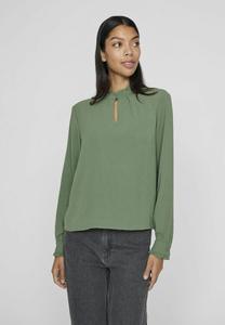 Блуза VILA MIT LANGEN ÄRMELN HIGH NECK, Laurel Wreath/Mottled Green