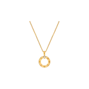 Колье Bulgari из желтого золота с бриллиантом