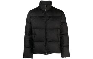 VERSACE Куртка-пуховик с молнией, Black