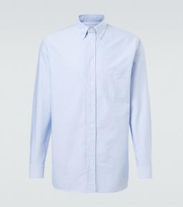 Хлопковая рубашка Lardini, светло-синий