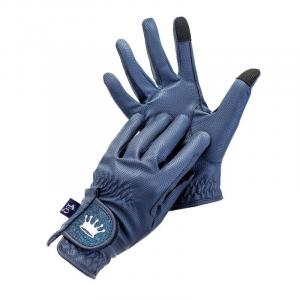 Перчатки для верховой езды Equestrian Queen, темно-синий