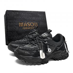 Masongarments Массивные кроссовки Shark Tooth Series, унисекс, низкие, белые