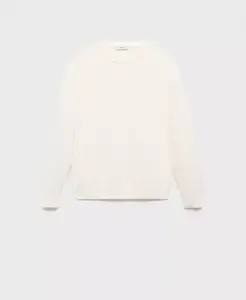 Мужской свитер из тонкой пряжи Mango, белый