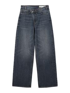 Джинсы с широкими штанинами Bershka, Blue Denim