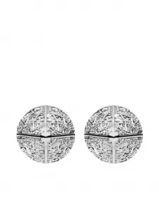 Серьги с коническими шипами DIESEL, серебристый