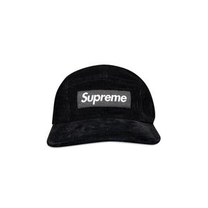 Вельветовая кепка Supreme Fine Wale Camp, черная