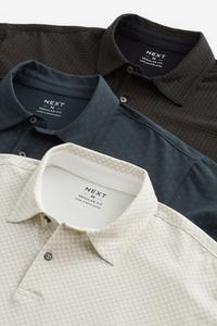 Футболки поло с коротким рукавом, 3 шт в упаковке Next, белый