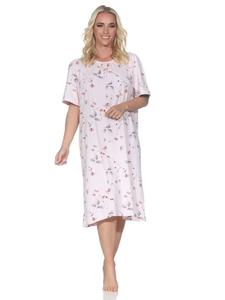 Ночная рубашка с короткими рукавами, женская, размеры 125, 211, 311, цвет розовый NORMANN