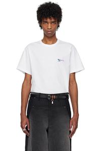 Белая футболка с многоцветным принтом Khoki