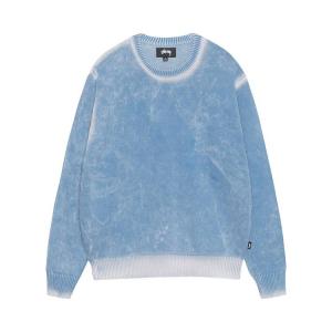 Свитер Stussy Faded Knit Crew, Blue