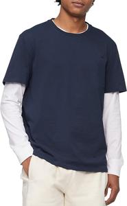 Мужская футболка Calvin Klein из гладкого хлопка с круглым вырезом, Dark Sapphire