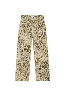 Джинсы прямого кроя с принтом "бамбу" Scalpers, Animal Print