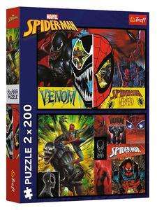 2 пазла по 200 деталей "Человек-паук Marvel" - для детей от 7 лет и старше