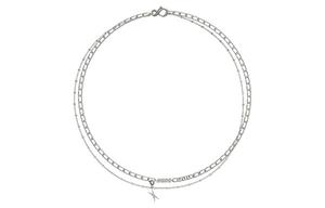 KVK Белое золото с антиаллергенным покрытием унисекс-ожерелье