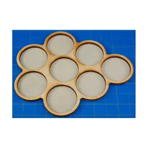 Подносы Орды — 8 фигурок, круглые подставки диаметром 32 мм., Miniature Movement Trays - Hordes (Litko Aerosystems)